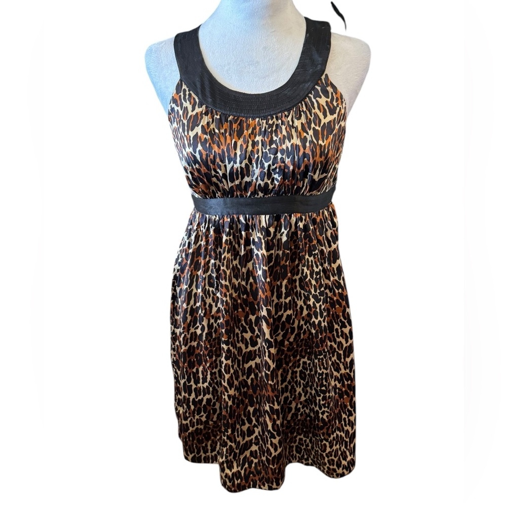 Betsey Johnson Y2K Era Silk leopard dress Size 4